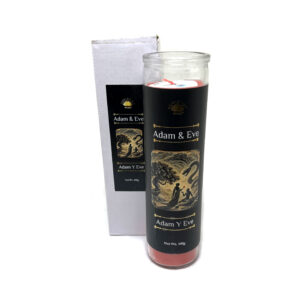 Shreyshti Candle Glass Jar Adam & Eve, Scented Approx 8" for spell, wiccan, pagan, rituals, reiki, religious, aroma therapy purposes